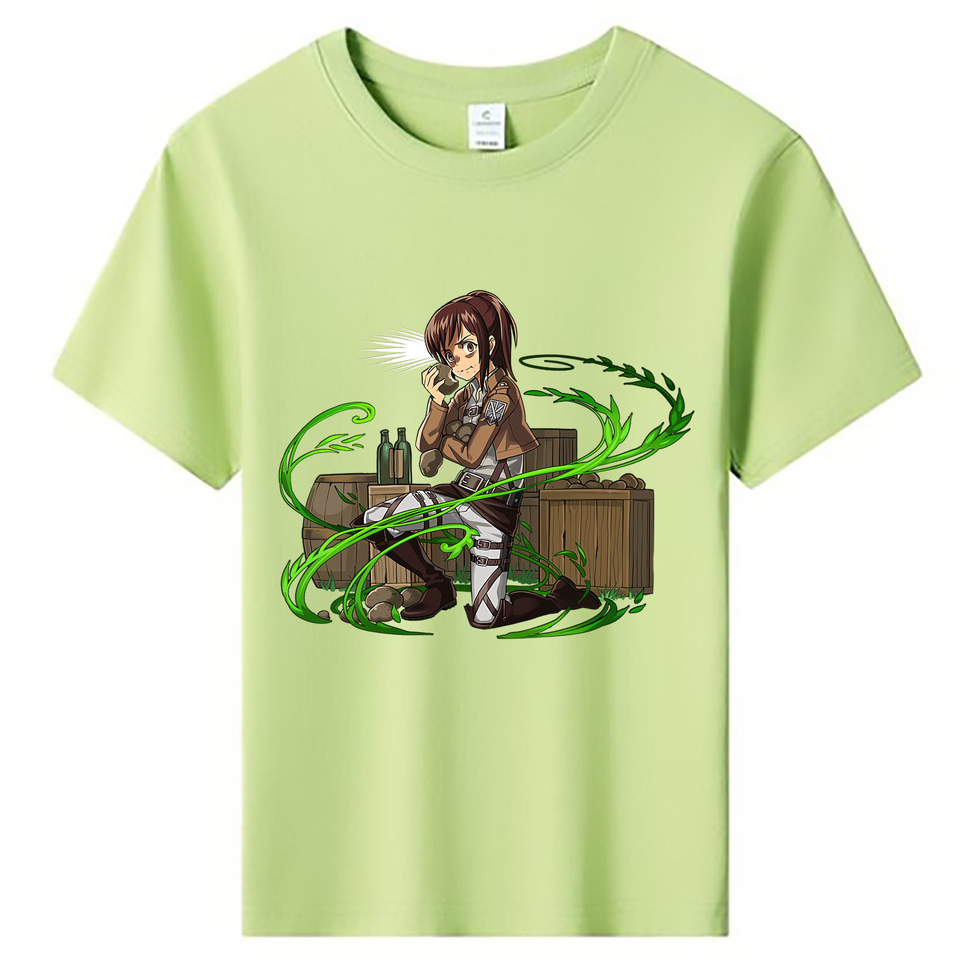 （画像用） 進撃の巨人 サシャ·ブラウス Attack on Titan Sasha Blaus 綿100％キッズTシャツ（フロントプリント）